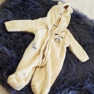 0 to 3 months fuzzy onesie